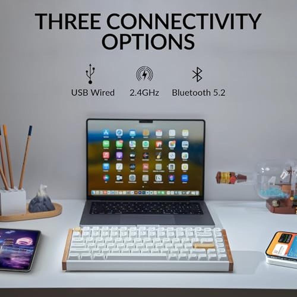 Keychron K2 HE Rapid Trigger: Wireless Custom Keyboard with – Side View