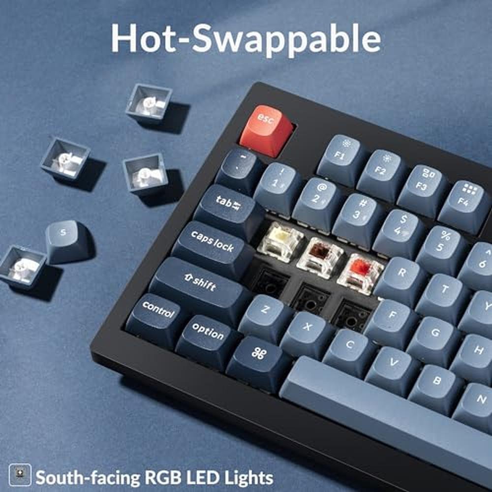 Keychron V5 Max Custom Wireless Mechanical Gaming Keyboard – Front View