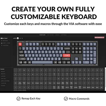 Keychron V6 Wired Custom Mechanical Keyboard – Close-up Detail