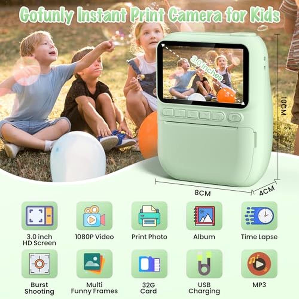 Camera Kids: 3.0 HD 32MP 1080P Toddler Digital Camera with – Close-up Detail