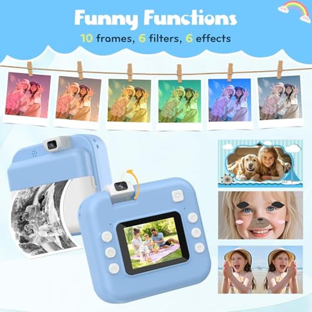 Camera Instant Print: Kids Digital Camera with Flip Lens – Close-up Detail