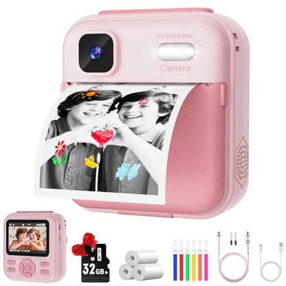 Kids Camera: Instant Print for Boys and Girls 48MP HD – Front View