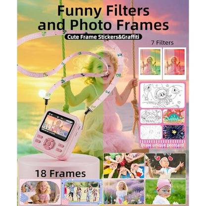 Kids Camera: Instant Print for Boys and Girls 48MP HD – In Use