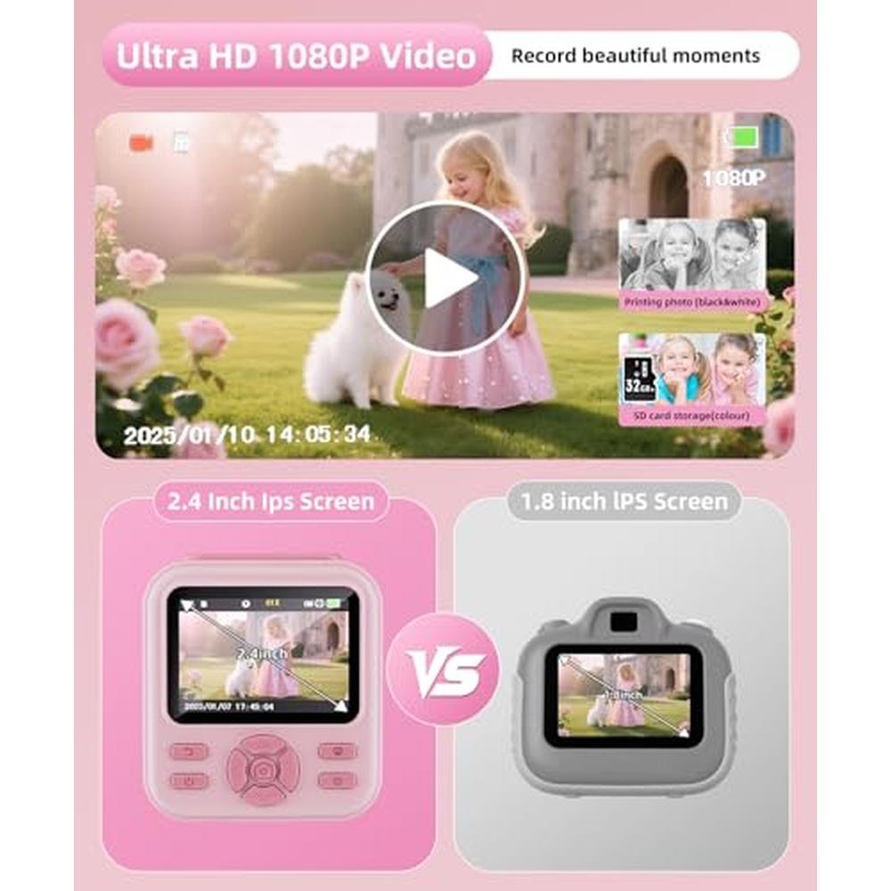 Kids Camera: Instant Print for Boys and Girls 48MP HD – Packaging