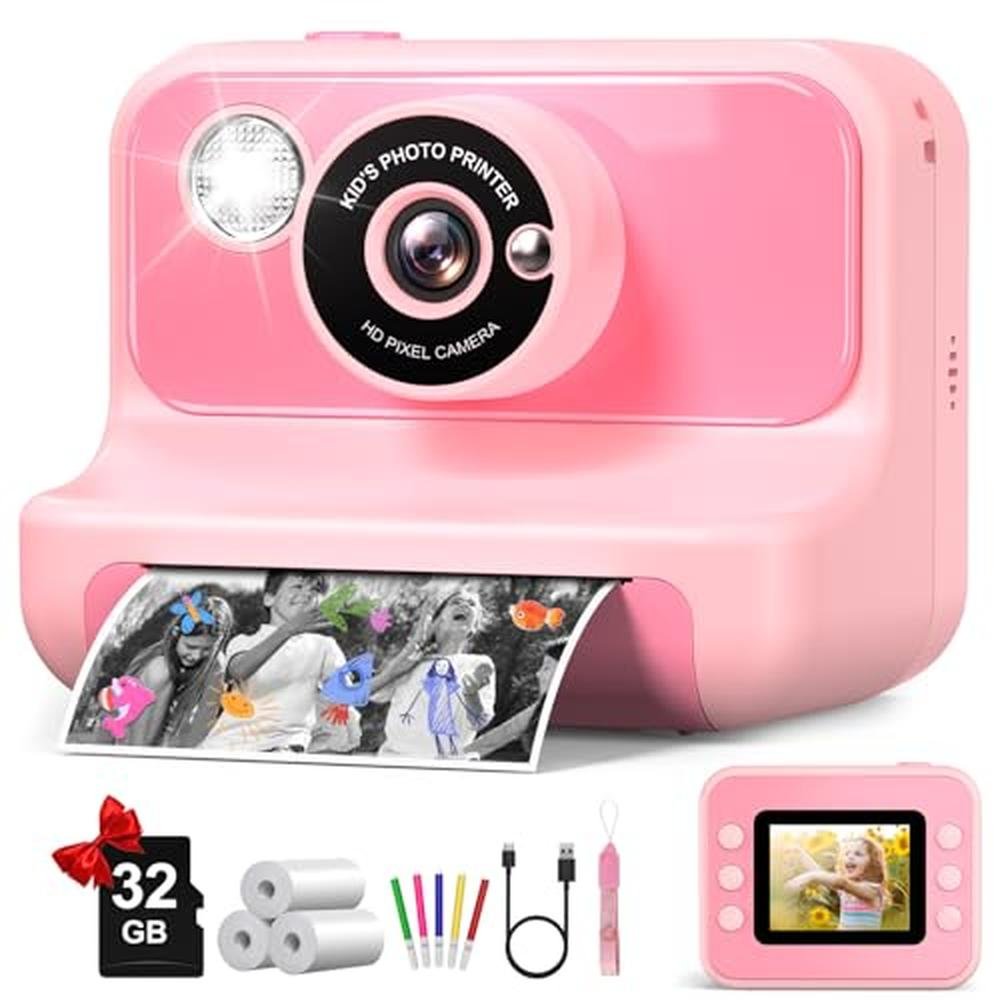 Camera Kids: Instant Print Digital Camera 1080p HD Video – Front View