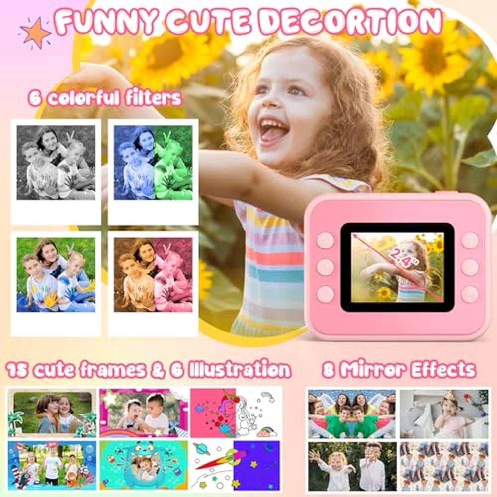 Camera Kids: Instant Print Digital Camera 1080p HD Video – In Use