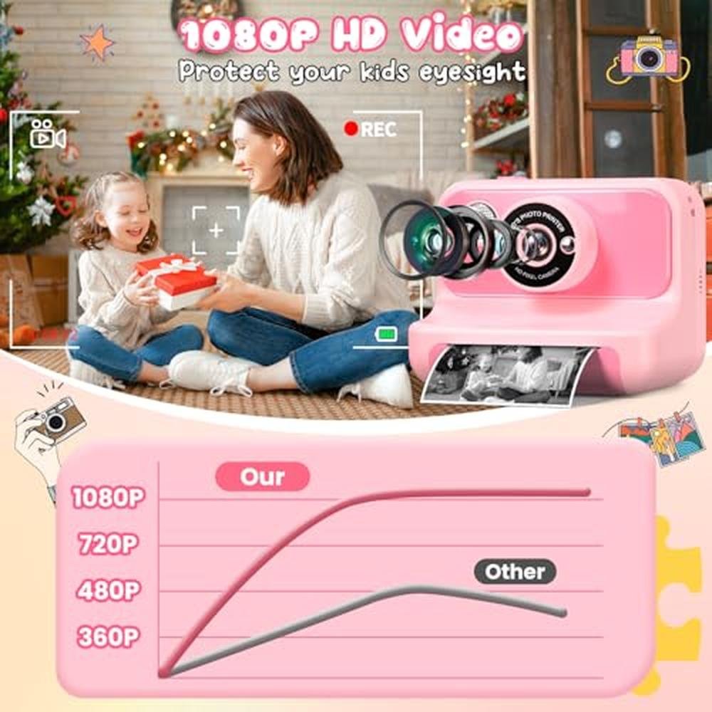 Camera Kids: Instant Print Digital Camera 1080p HD Video – Packaging