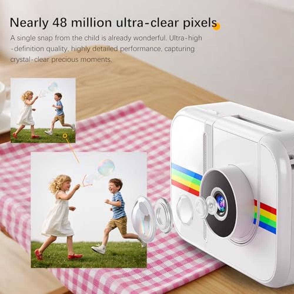 Kids Camera: Instant Print Kids Digital Camera with 3 Color – In Use