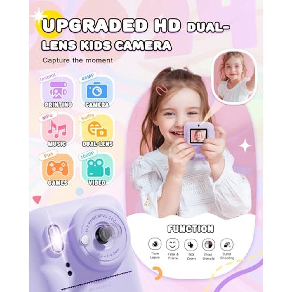 Kids Camera: Joyjam Instant Print Dual Lens Selfie Digital – Side View