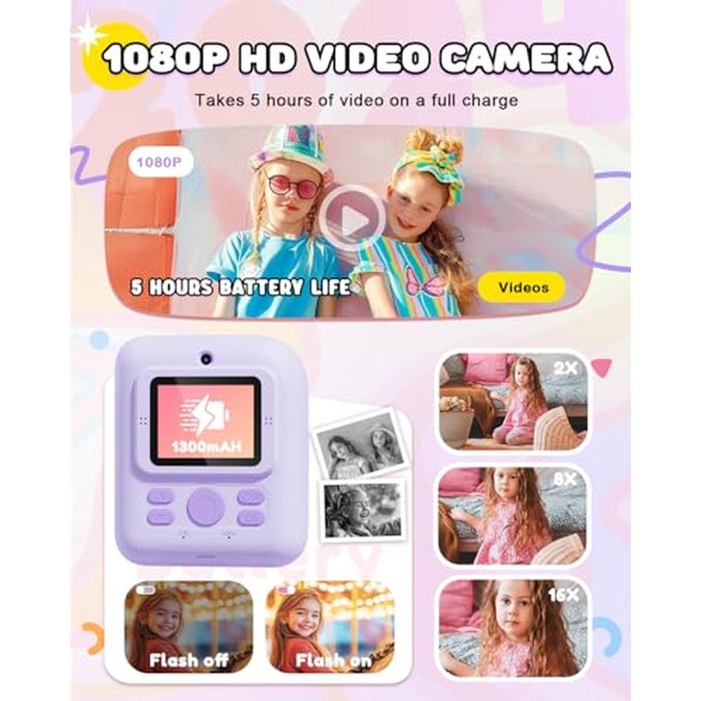 Kids Camera: Joyjam Instant Print Dual Lens Selfie Digital – In Use