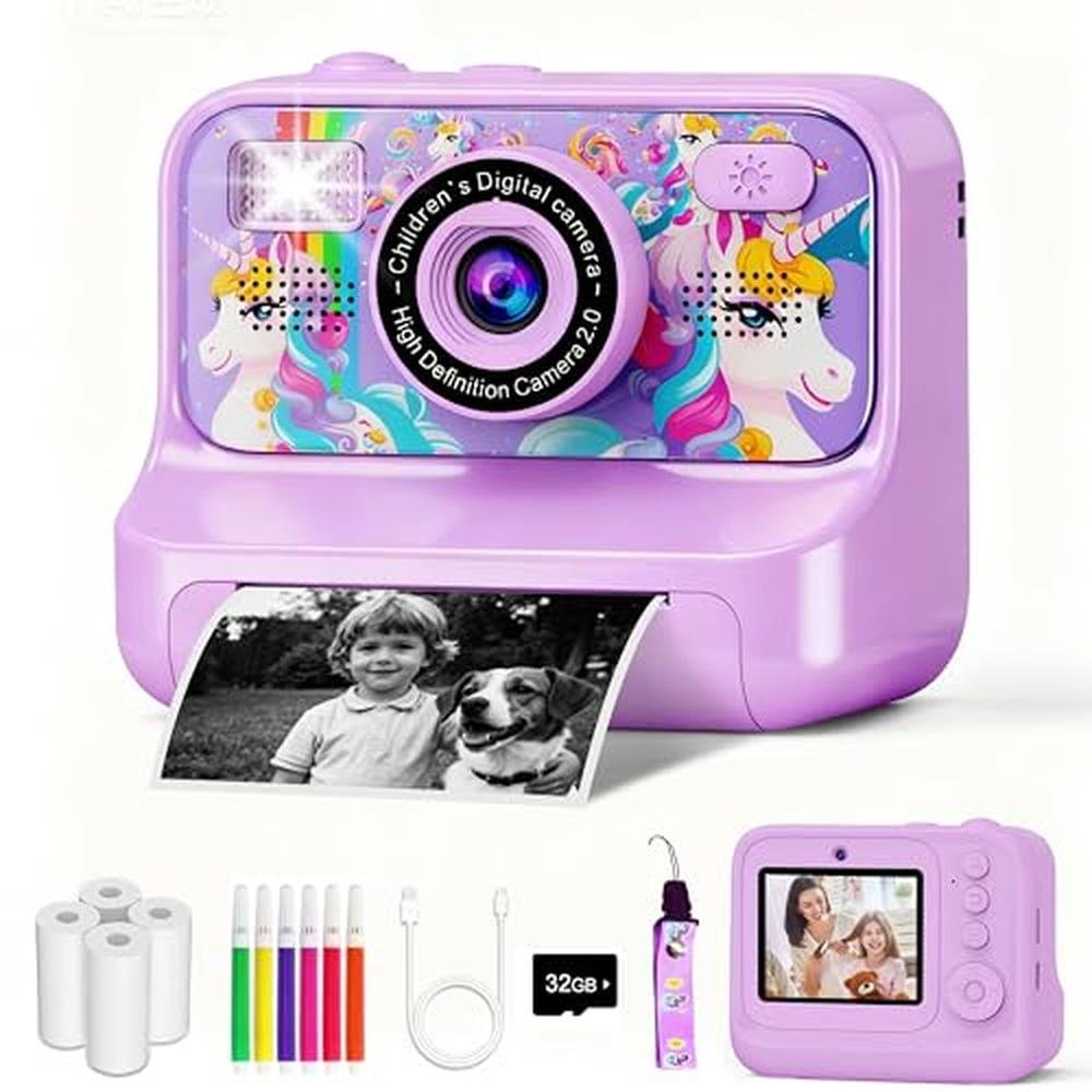 Kids Camera: Premium Instant Print Digital Camera with – Front View