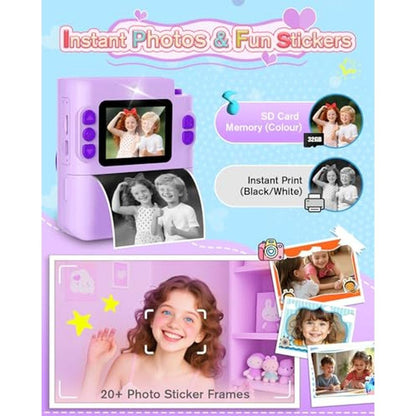 Camera Kids: Instant Print Digital Camera 1080P HD – Close-up Detail
