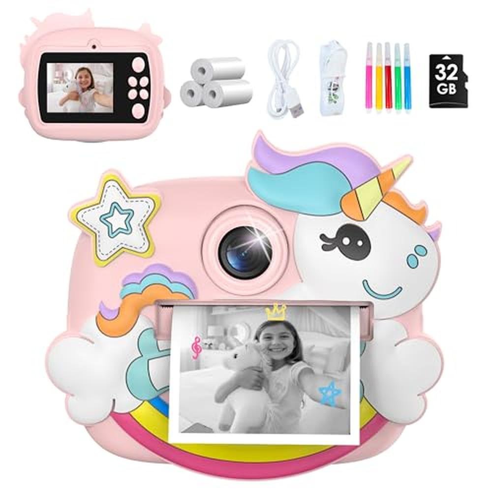 Camera Kids: Instant Print Camera for Kids 1080p Video – Front View