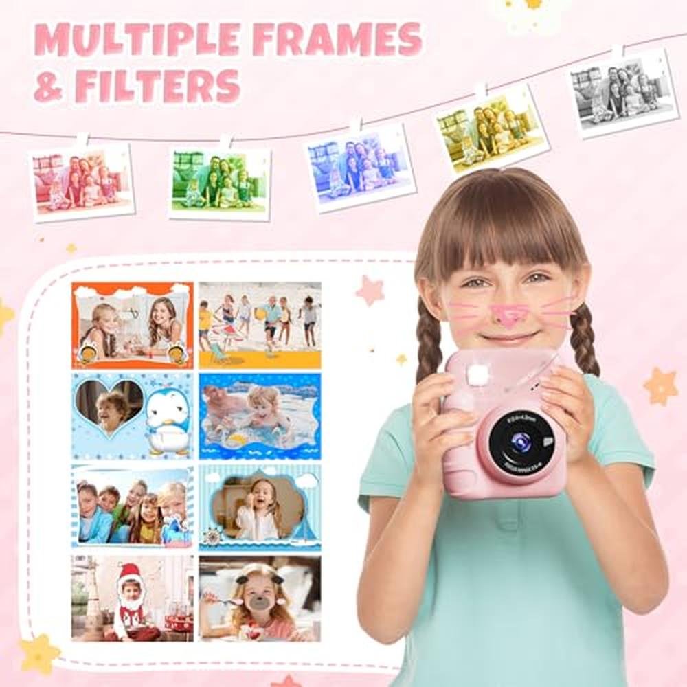 Kids Instant Print Camera: 3.0'' Screen 48MP Photo 1080p HD – Packaging