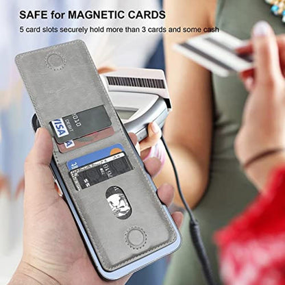 iPhone Wallet: KIHUWEY MagSafe Wallet Card Holder with – In Use