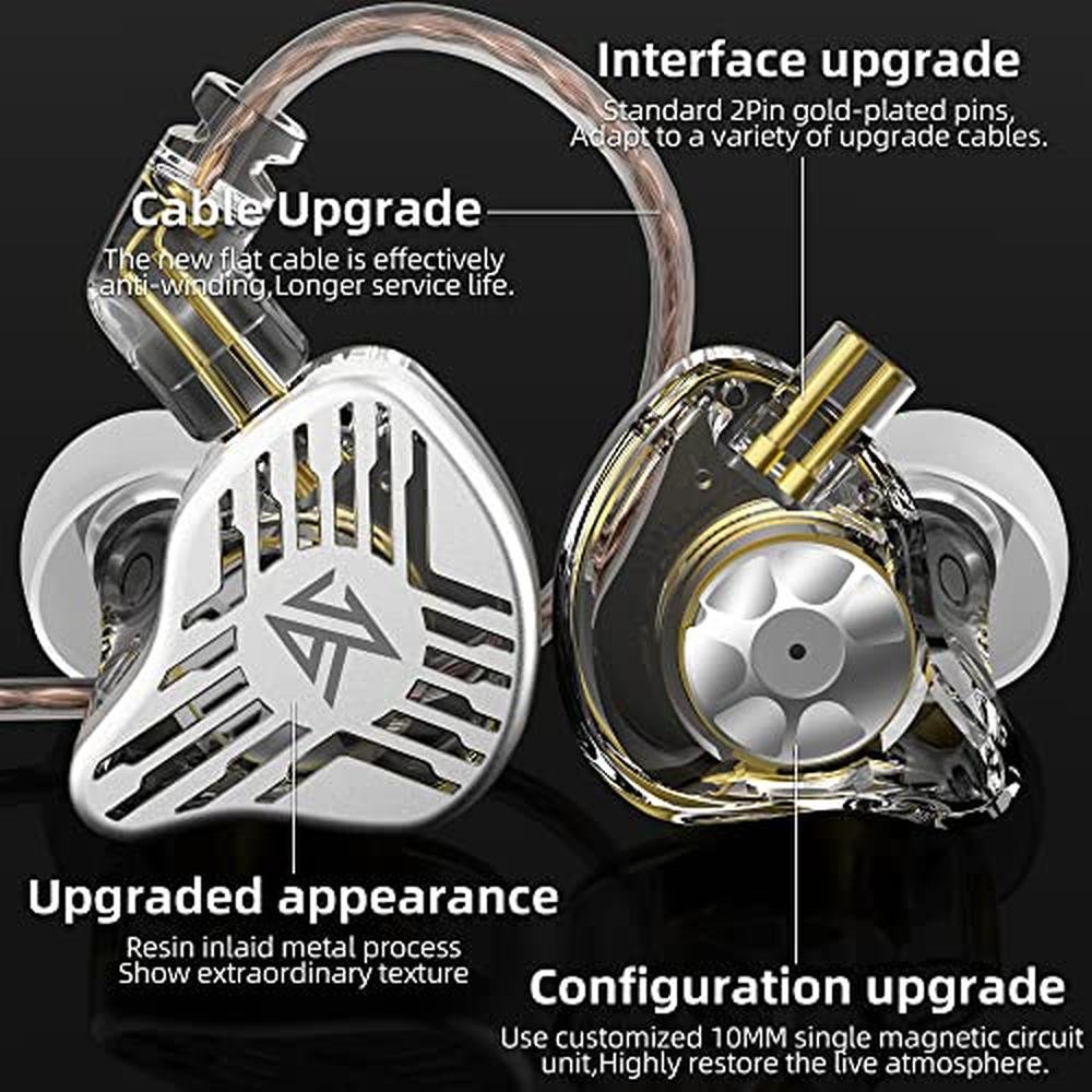 Kinboofi KZ EDS In-Ear Earphones – Front View