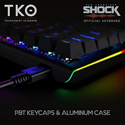 Kinesis Gaming: Kinesis TKO Mechanical Keyboard Clicky – Side View