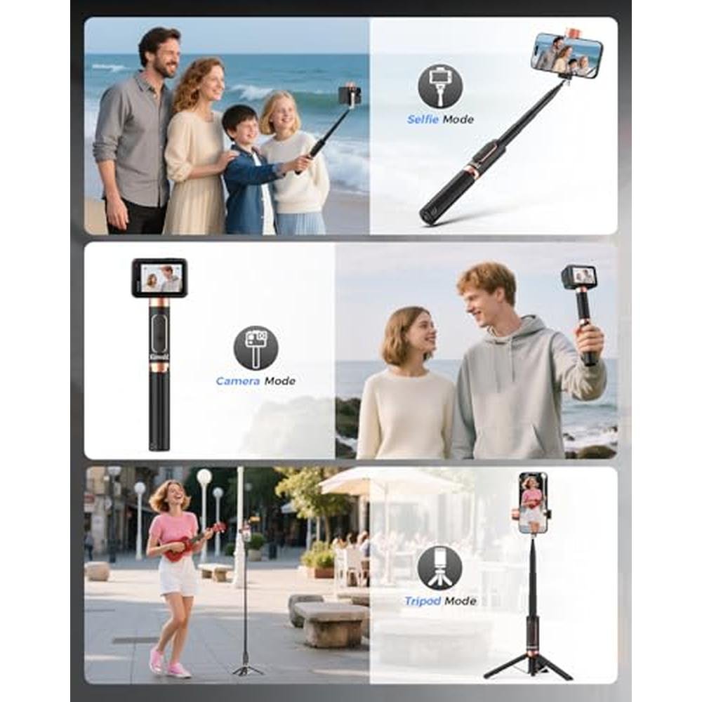 Tripod Kinwald: Kinwald Selfie Stick Tripod for iPhone – In Use
