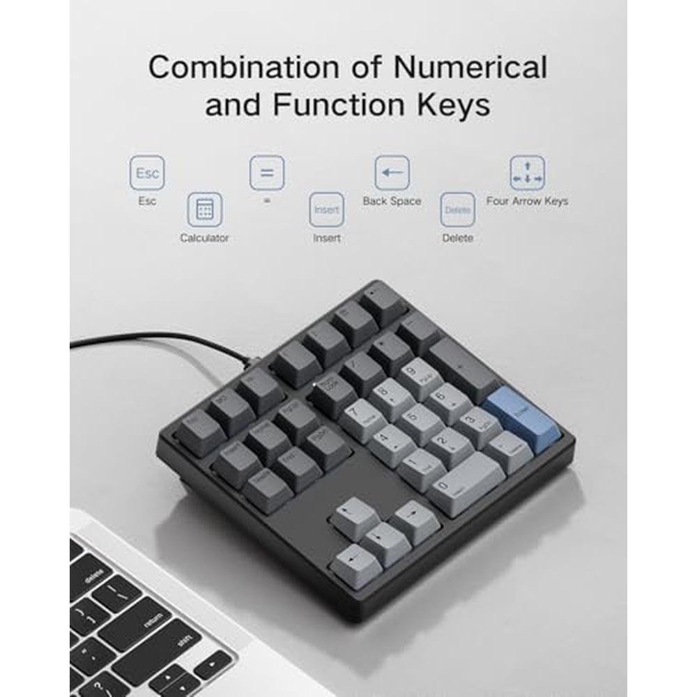 Kisnt MF34: Wired Mechanical Number Pad QMK/VIA Programmable – In Use