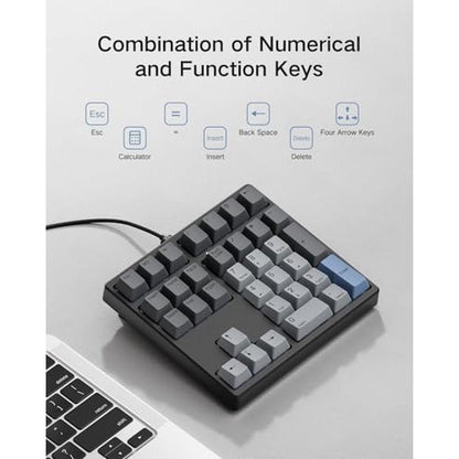 Kisnt MF34: Wired Mechanical Number Pad QMK/VIA Programmable – In Use