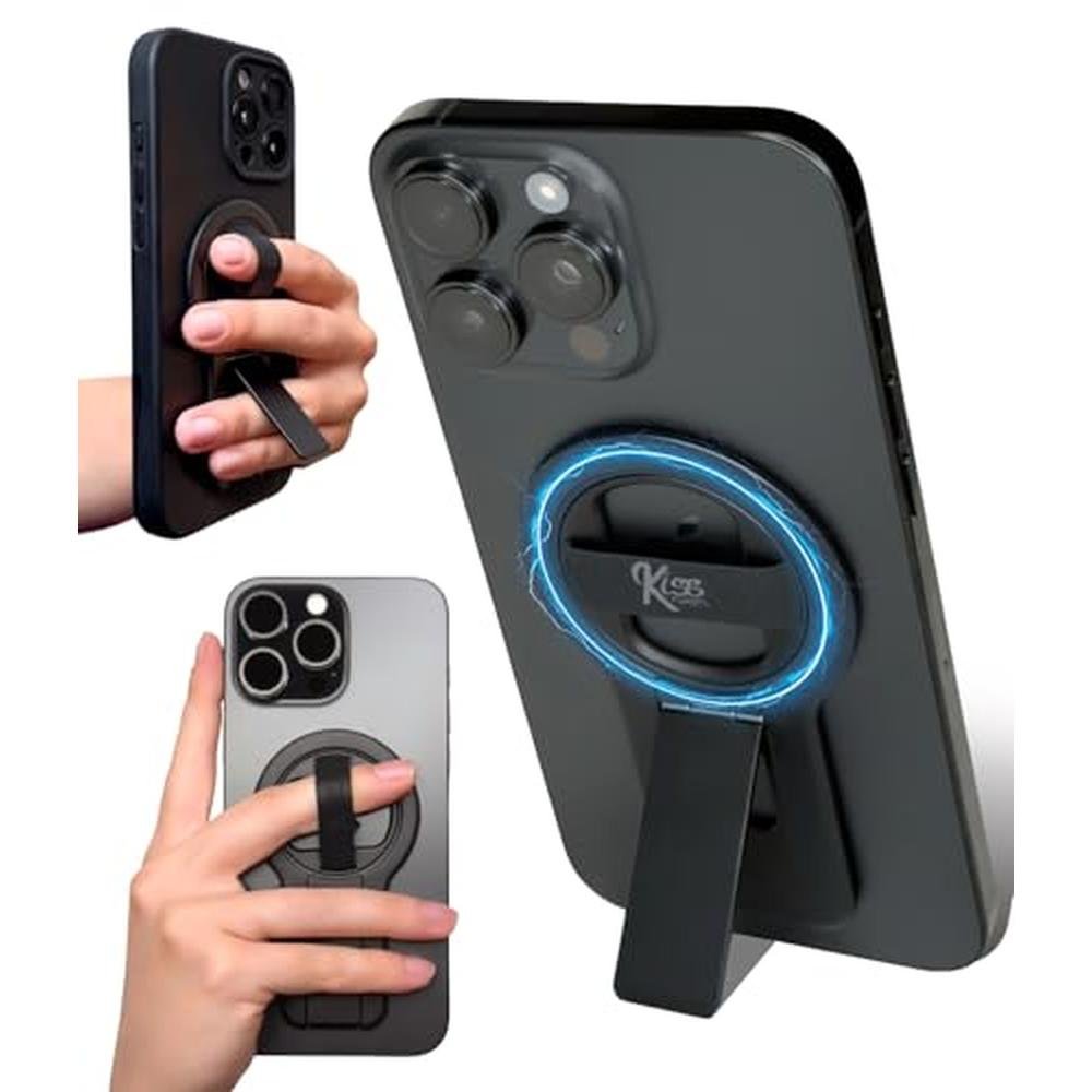 Phone Kiss: KISS GRIPS Ultra-Thin Dual Magnetic Phone Grip – Front View