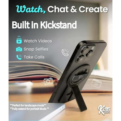 Phone Kiss: KISS GRIPS Ultra-Thin Dual Magnetic Phone Grip – Side View