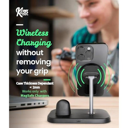 Phone Kiss: KISS GRIPS Ultra-Thin Dual Magnetic Phone Grip – In Use