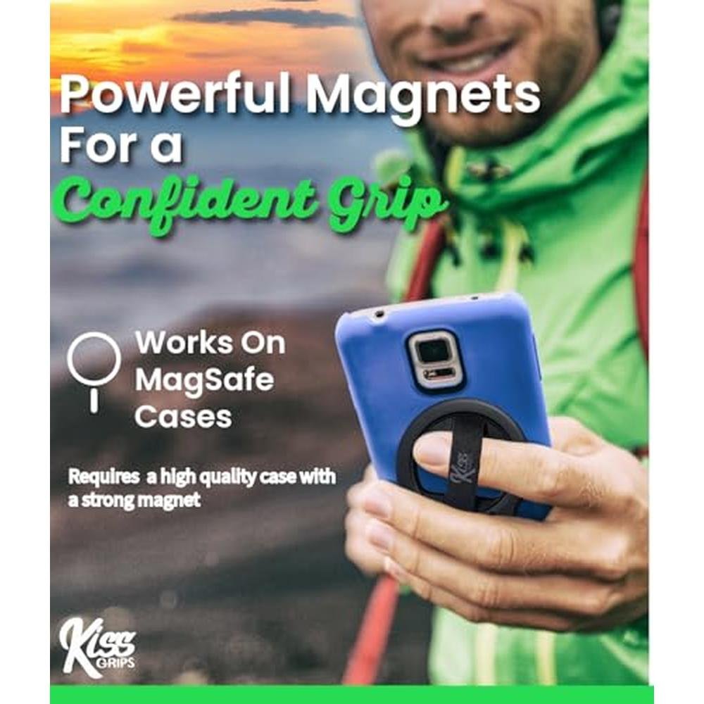 Phone Kiss: KISS GRIPS Ultra-Thin Dual Magnetic Phone Grip – Packaging