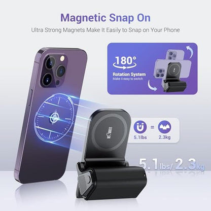 Magnetic Phone Camera Grip: KIWIFOTOS for iPhone 17 Magsafe – Close-up Detail