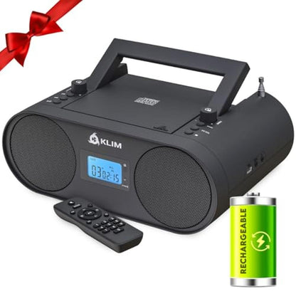 KLIM Boombox B4: Portable CD Player with AM/FM Radio – Front View
