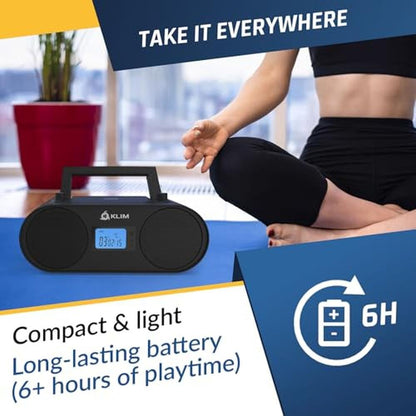 KLIM Boombox B4: Portable CD Player with AM/FM Radio – Packaging