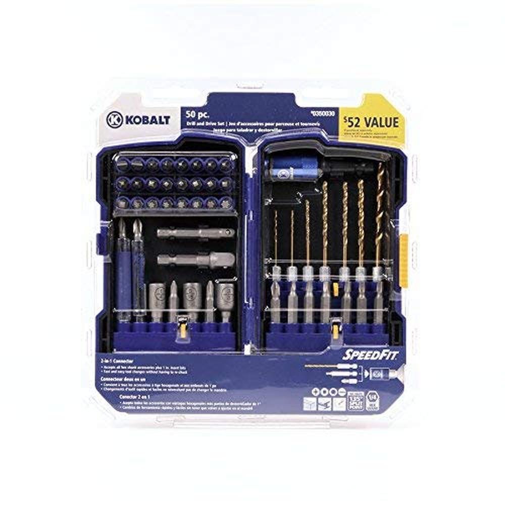 Kobalt 350030: 50 pc Drill and Driver Set – Side View