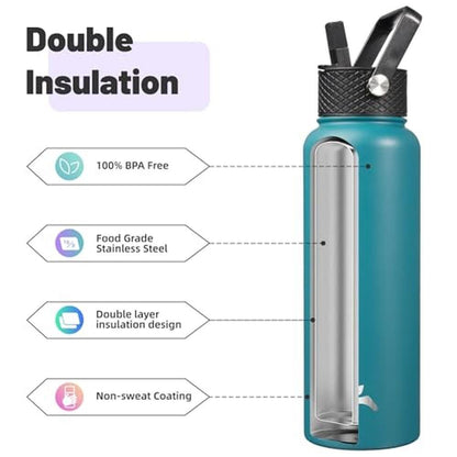 Konokyo 40oz: Insulated Water Bottle Stainless Steel Sport – In Use