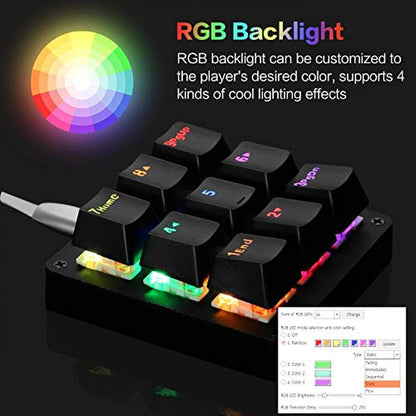 One Handed Keyboard: Koolertron One Handed Macro Mechanical – In Use