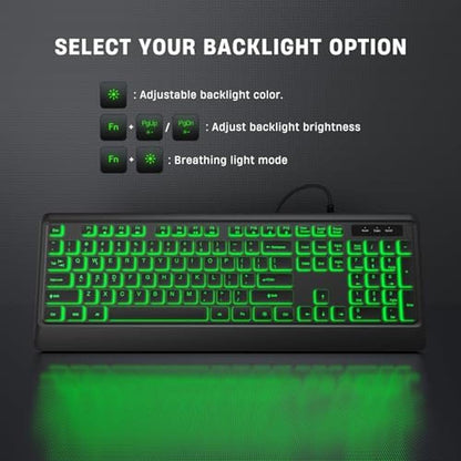 KOPJIPPOM Backlit Wired Keyboard – Packaging