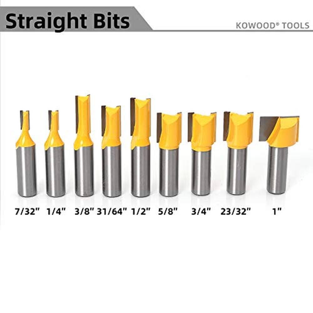 KOWOOD Router Bits Set 1/2 Inch Shank – Close-up Detail