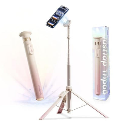 Phone Tripod: KraftGeek Magnetic iPhone MagSafe Tripod Stand – Front View
