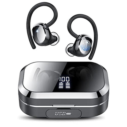 Ear KT1: KT1 Bluetooth Headphones Wireless Earbuds 120hrs – Front View