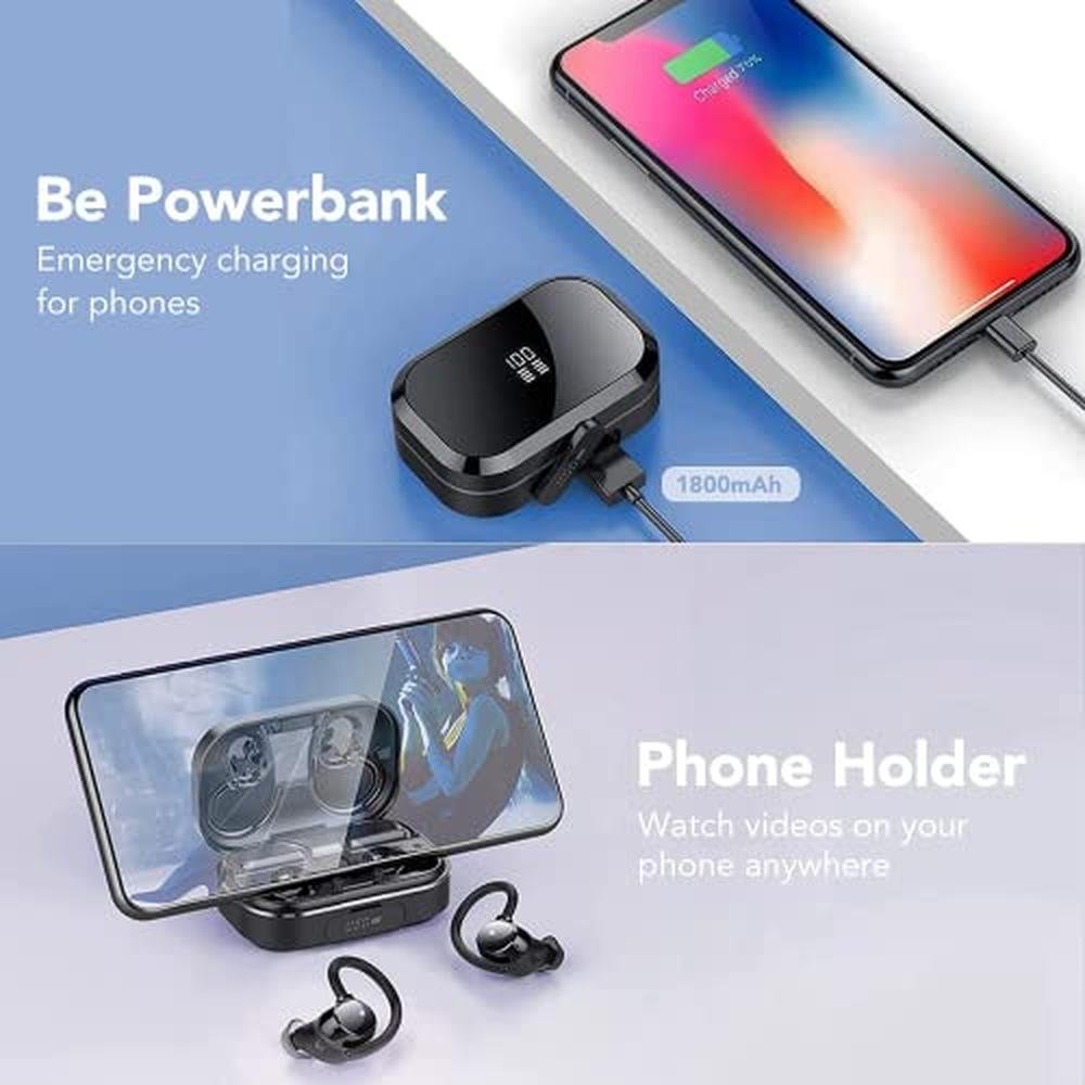 Ear KT1: KT1 Bluetooth Headphones Wireless Earbuds 120hrs – Packaging