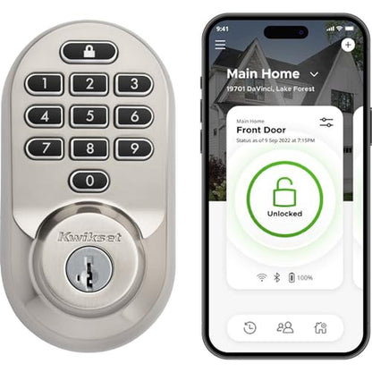 Kwikset Halo Wi-Fi Smart Lock – Front View