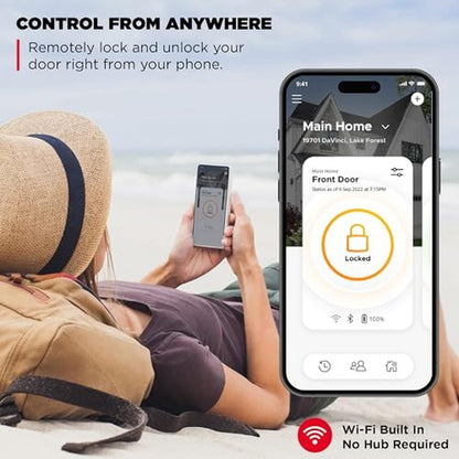 Kwikset Halo Wi-Fi Smart Lock – Side View