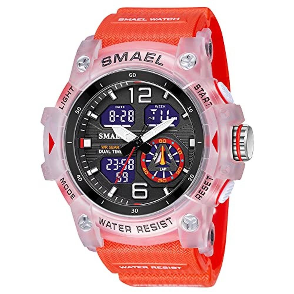 Men Watch: KXAITO Men's Analog Sports Watch Military Watch – Front View