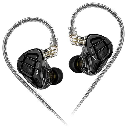 KZ ZAR in-Ear Monitor 7BA+1DD Hybrid Drivers Gaming Earbuds – Front View