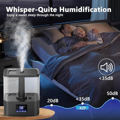 Bedroom Mist: KZF 4L Top Fill Humidifiers 60h Runtime Cool – Close-up Detail