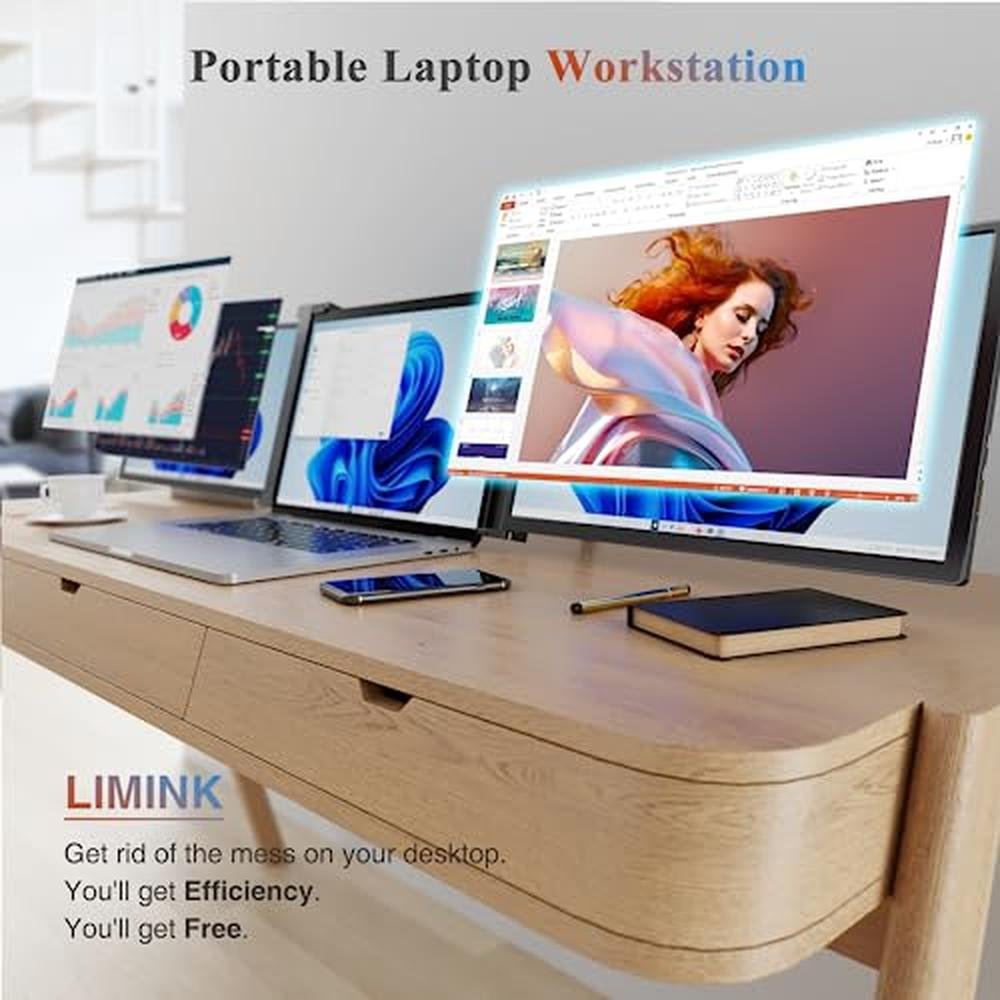 LIMINK S20: 15.4 Triple Portable Monitor – Close-up Detail