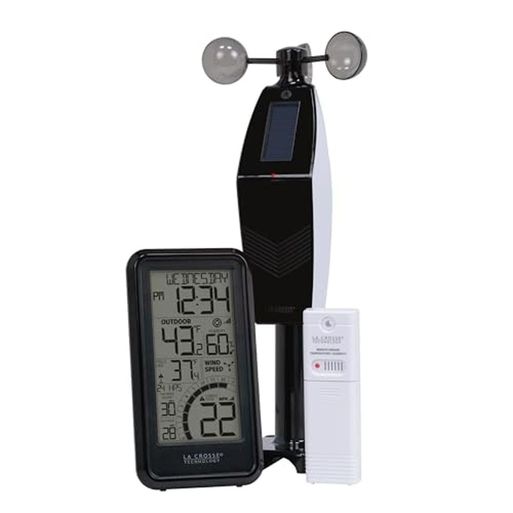 La Crosse Technology 327-1418BW Monochromatic Digital Wind – Front View
