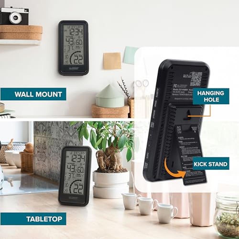 La Crosse Technology 327-1418BW Monochromatic Digital Wind – In Use