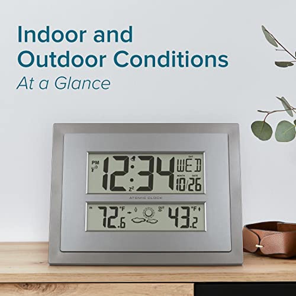 La Crosse Technology: Atomic Wall Table Clock 512-85937 – Side View