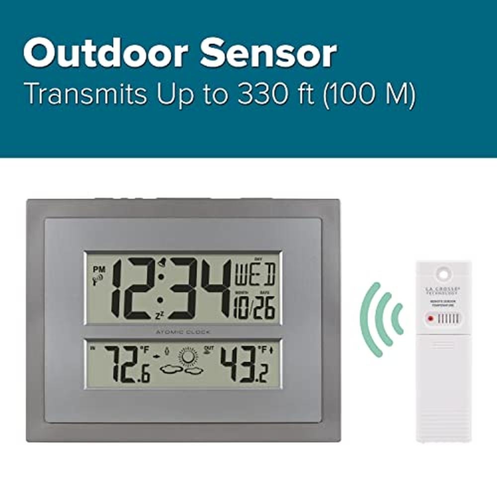 La Crosse Technology: Atomic Wall Table Clock 512-85937 – Close-up Detail
