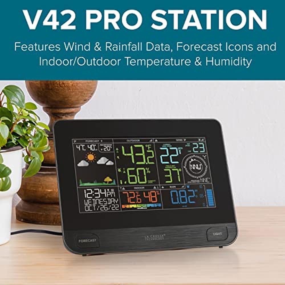 La Crosse Technology: Professional Smart Wi-Fi Weather – Side View